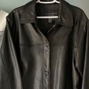 Elements Dark Brown Leather Car Coat